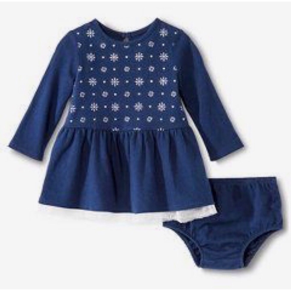 Cherokee Baby Girls Blue Dress